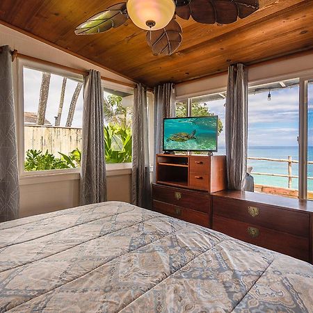 Hawaii Oceanfront Beach House Paradise On The Beach Family Activities Haleiwa Exterior foto